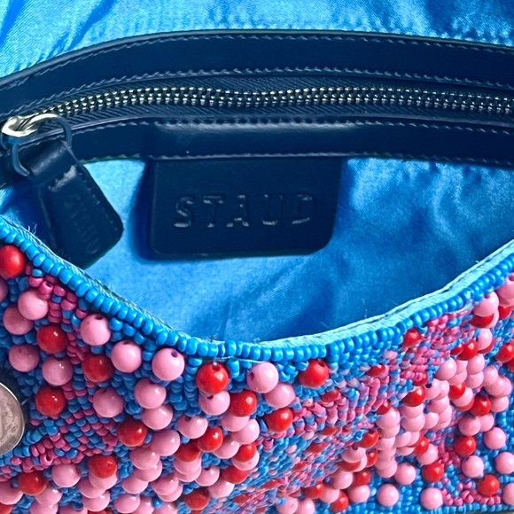 🌺🎉HP🎉🌺 NWOT Staud Tommy Beaded Shoulder Bag Multi Whirlpool 🌟RARE FIND🌟 - Picture 8 of 15